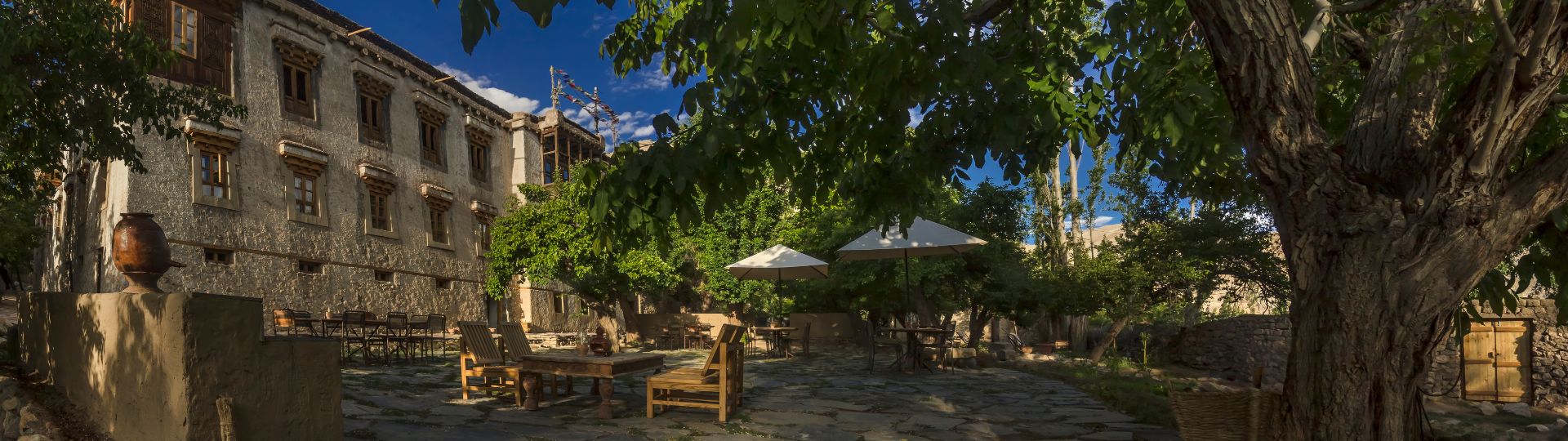 Nimmu House Ladakh - T & C Outdoor Dining area at Nimmu House Ladakh